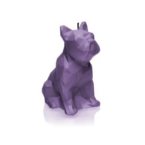 Image of Lilac Low Poly Bulldog Candle