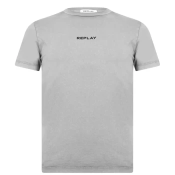 Image of Replay Centre T Shirt - Brown