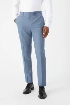 Image of Mens Slim Fit Blue Suit Trousers