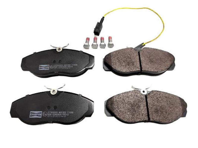 Image of CHAMPION 573060CH Brake pad set incl. wear warning contact Brake Pad Set,disc brake (402)