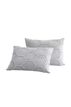 image of 'Clipped Honeycomb Cotton' Standard Pillowcase