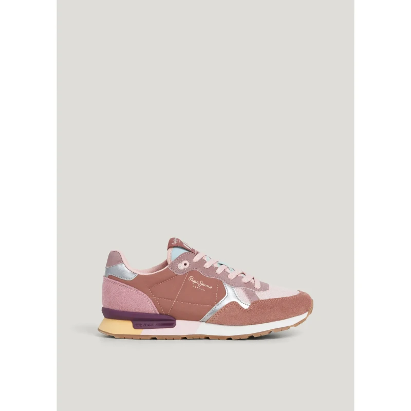 Image of Pepe Jeans Trainers Pepe Jeans Brit Jumps Rose Unisex 40