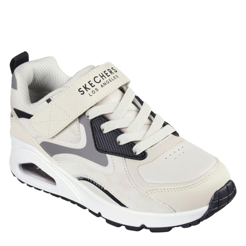 Image of Skechers Gore & Strap Sneaker W Overlays Low-Top Trainers Unisex Kids Natural unisex C11 (28.5)