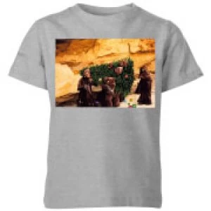 Image of Star Wars Jawas Christmas Tree Kids Christmas T-Shirt - Grey - 11-12 Years