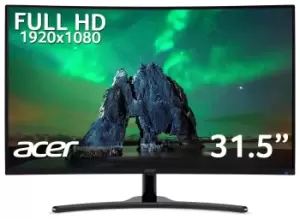 image of Acer 31.5" ED322QP Full HD Curved Gaming Monitor