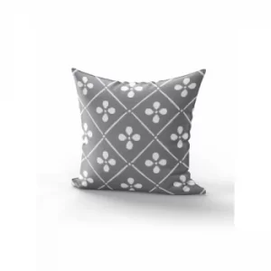 Image of YST0230 Grey White Cushion Cover