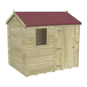 image of 8' x 6' Forest Premium Tongue & Groove Pressure Treated Reverse Apex Shed (2.47m x 1.98m)