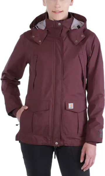 Image of Carhartt Shoreline Ladies Jacket, red, Size L for Women