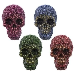 image of Fantasy Metallic Skull Ornament (1 Random Supplied)