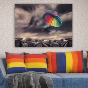 Image of 255293044_70100 Multicolor Decorative Canvas Painting