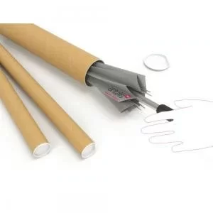 Image of Postal Tube 330x50mm Brown Kraft Pack of 25 PT-050-15-0330 MA14586