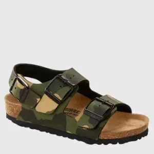 Birkenstock Kids Milano Kids Sandals - Desert Soil Camo Khaki - UK 10 Kids