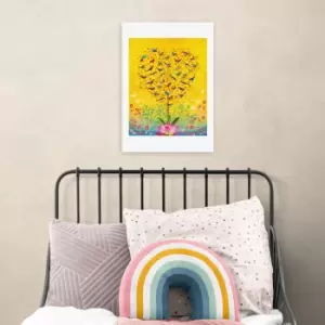 image of East End Prints The Sound of Sunshine Print Yellow