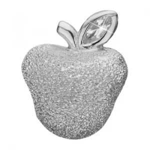 Image of Ladies Christina Sterling Silver Sparkling Apple Bead Charm