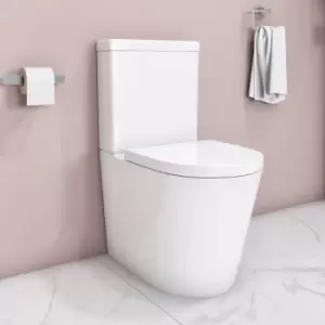 Close Coupled Rimless Toilet with Soft Close Seat - Newport