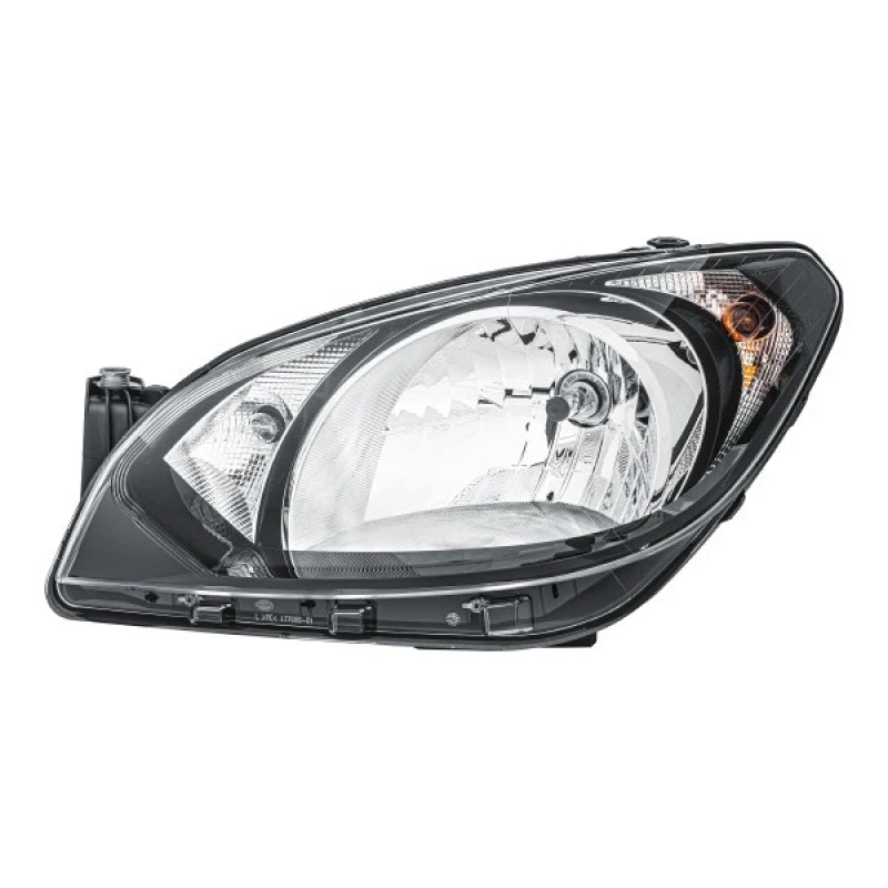 Image of HELLA 1EJ 010 672-011 Headlights H4, Left, with motor for headlamp levelling, Halogen Headlight (259)