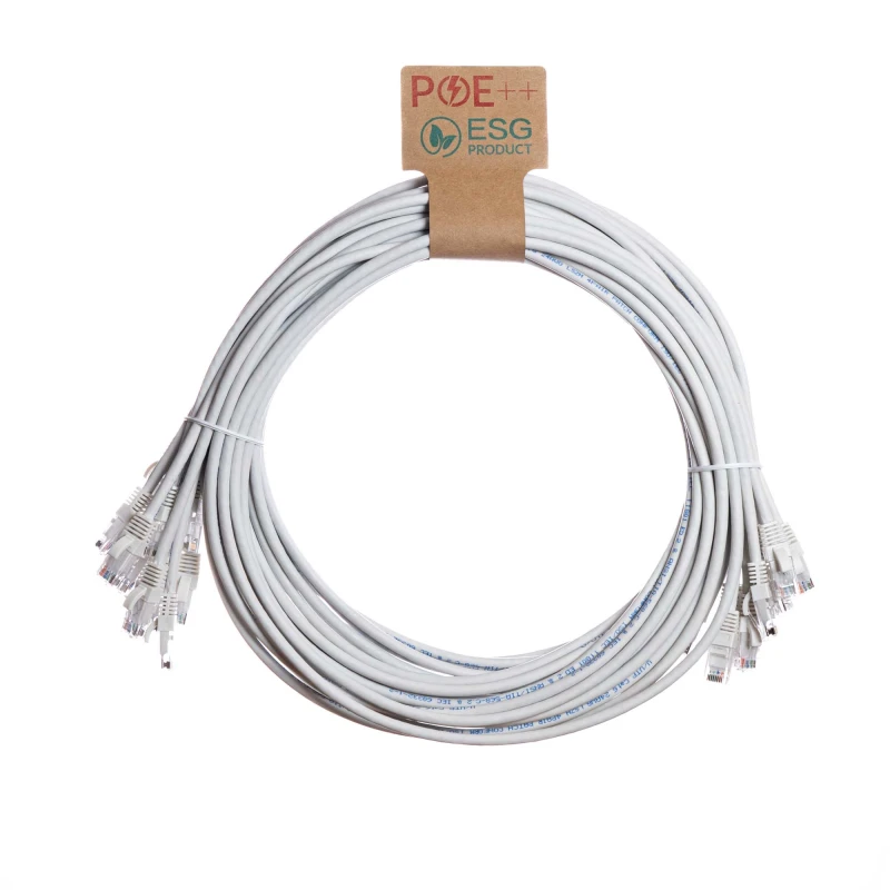 Image of Cablenet Cablenet 0.3m Cat6 RJ45 White U/UTP LSOH 24AWG Snagless Booted Patch Lead (PK10) L60-8003P