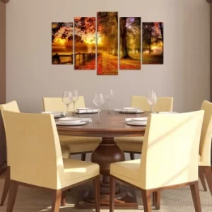 Image of 5PMX-070 Multicolor Decorative MDF Painting (5 Pieces)
