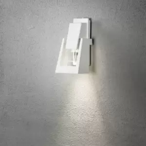 Image of Potenza Outdoor Modern Wall Lamp, White, Single GU10, IP54