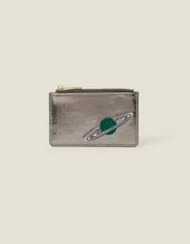 Image of Accessorize Womens Embroidered Planet Card Holder