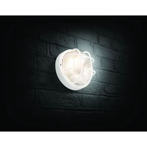 image of Wickes White Round Bulkhead Light - 60W