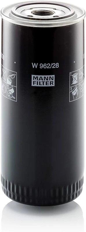 Image of MANN-FILTER W 962/28 Oil filter 1-12 UNF with one anti-return valve Spin-on Filter Oil Filter (7)