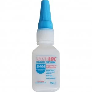 image of Bondloc B406 Low Viscosity Cyanoacrylate Adhesive 20g