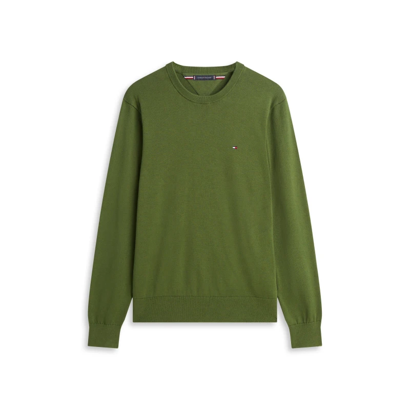 Image of Tommy Hilfiger Crew Neck Jumper Crew Neck Jumpers S Green 55126615350