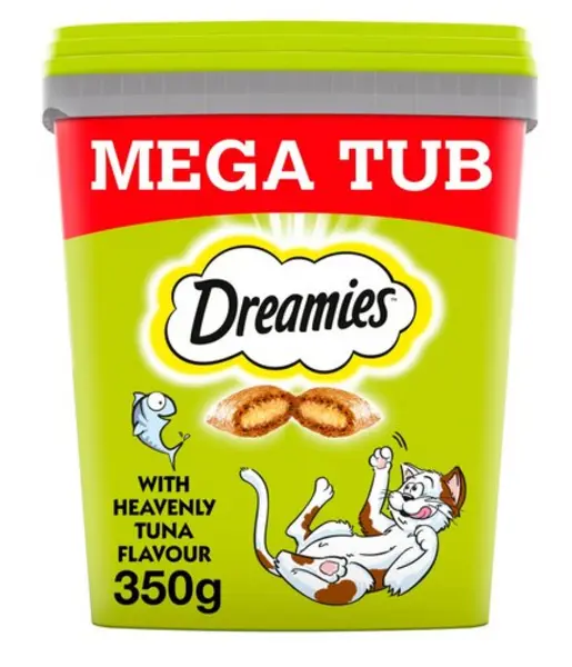 image of Dreamies Cat Treat Biscuits Tuna Flavour 350g