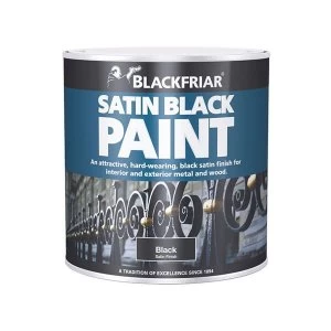 Image of Blackfriar Satin Black Paint 500ml