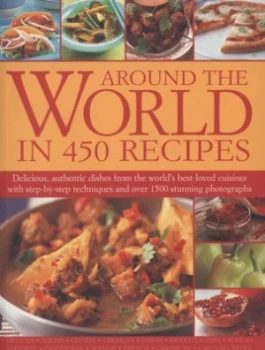 Image of Around the World in 450 Recipes by Sarah Ainley Book