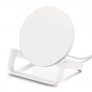 image of Belkin 10W Qi Wireless Charger Stand with QC3 Plug