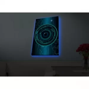 Image of 4570HDACT-074 Multicolor Decorative LED Lighted Canvas Painting