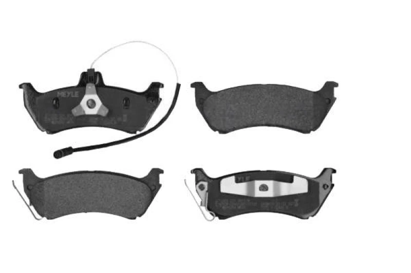 Image of MEYLE 025 231 9017/W Brake pad set Rear Axle, incl. wear warning contact, Original Quality, with anti-squeak plate Brake Pad Set,disc brake (402)