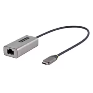 Image of StarTech.com USB-C to Ethernet Adapter 10/100/1000 Mbps Gigabit Network Adapter w/ ASIX AX88179A Chip 1ft / 30cm Cable USB Type C to RJ45 Ethernet Don