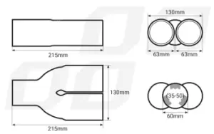 Image of AMiO Tailpipe 01304 Baffle, tailpipe