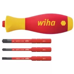 image of Wiha SoftFinish Electric slimVario Screwdriver Set, 4 Piece