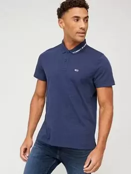 Tommy Jeans Jersey Polo Shirt - Twilight Navy