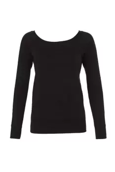 image of Sponge Fleece Wide Neck Sweatshirt