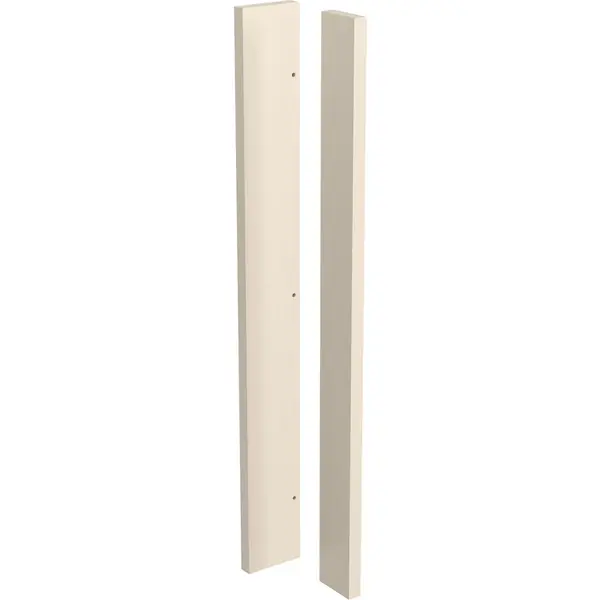Image of Kitchen Kit Flatpack Slab Kitchen Cabinet Corner Post Super Gloss 720mm in Cashmere MFC