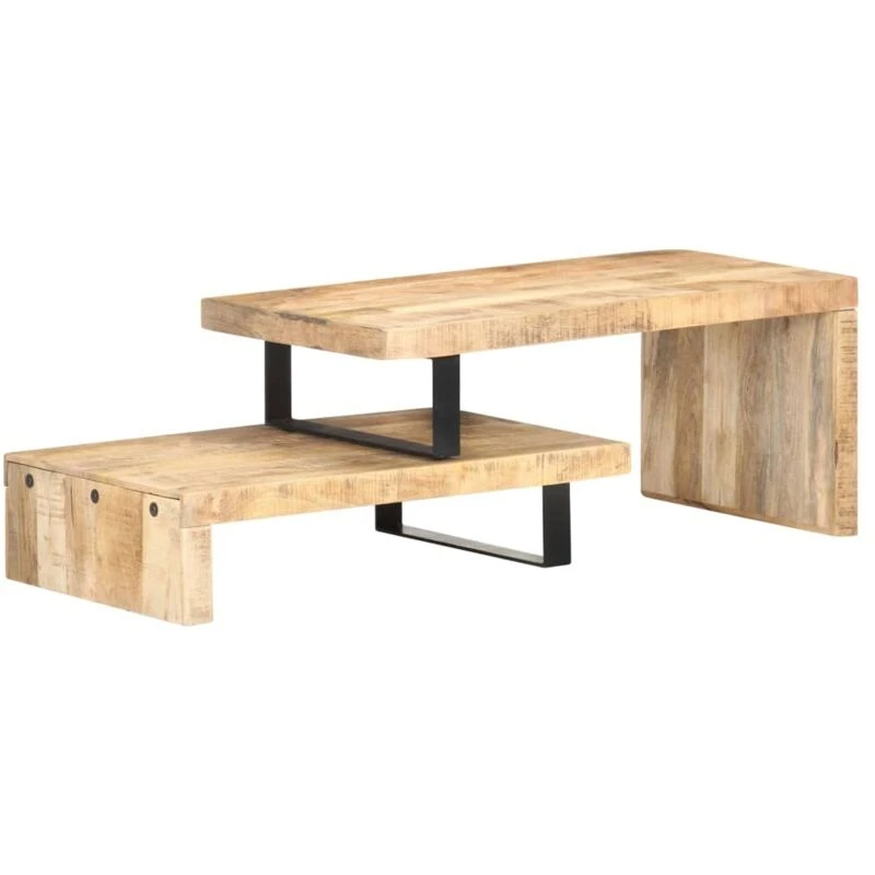 Image of VIDAXL 2 Piece Coffee Table Set Solid Mango Wood Vidaxl 8720286110904