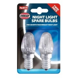 image of Eveready Night Light Spare Bulbs E14 Twin Pack