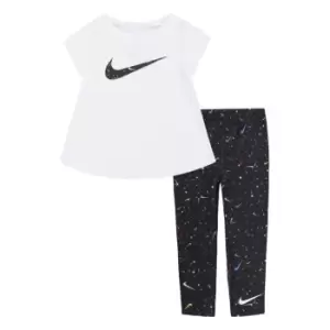 Nike Swoosh Leggings Set Baby Girls - Black