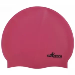 Image of SwimTech Silicone Swim Cap Pink
