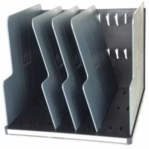 Image of Exacompta Modulotop Sorter ECOBlack/Mouse Grey, Pack of 1