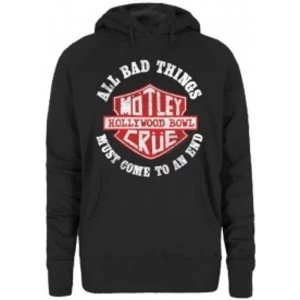 Image of Motley Crue Bad Boys Shield Ladies Hoodie size: Small