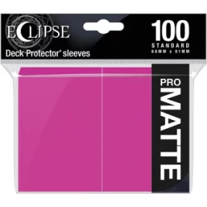 Image of Ultra Pro Eclipse Matte Hot Pink Standard Sleeves (100 Sleeves)