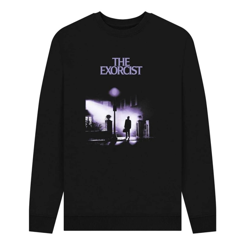 Image of The Exorcist Mens Movie Poster Sweatshirt in Black Size: Small Black Male S
