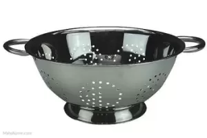 image of Apollo Stainless Steel Colander with Side Handles, 1qt