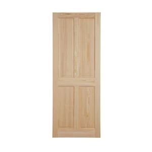 image of 4 Panel Clear pine Internal Door H1981mm W610mm